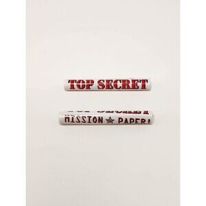 Vintage Lanard The Corps! Top Secret‎ Scrolls Papers Parts Accessories Lot Of 2